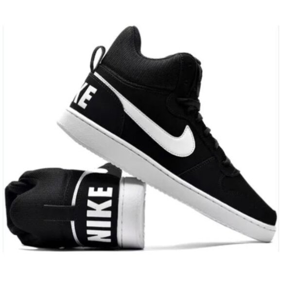 Nike Court Borough Mid 'Black' 838938-010 - Picture 1 of 9